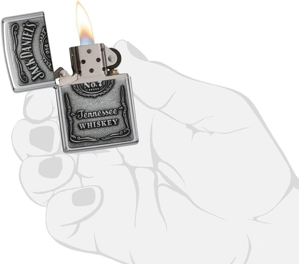 Personalized Zippo High Polish Chrome Windproof Lighter - Free Engraving - Christmas, Halloween & Valentines Day Gift