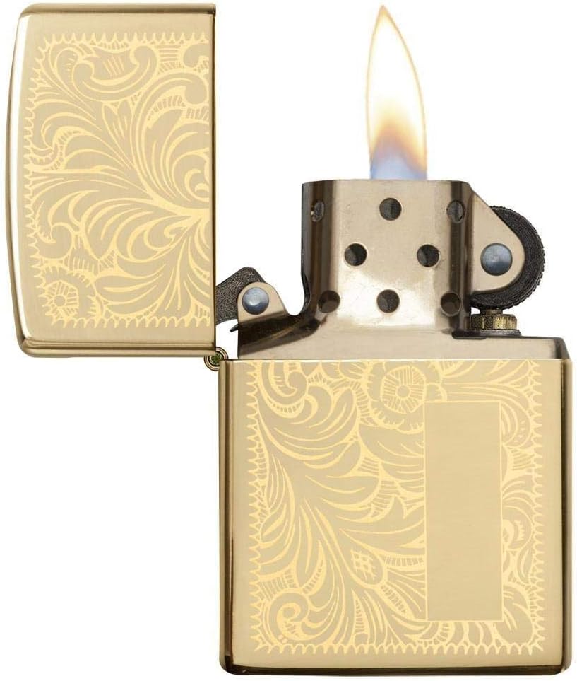 Custom Zippo Lighter – Personalized Engraved Venetian Design | Genuine Windproof Metal Lighter | Unique Gift for Men & Women – Christmas, Halloween, Valentine’s, Birthday & More