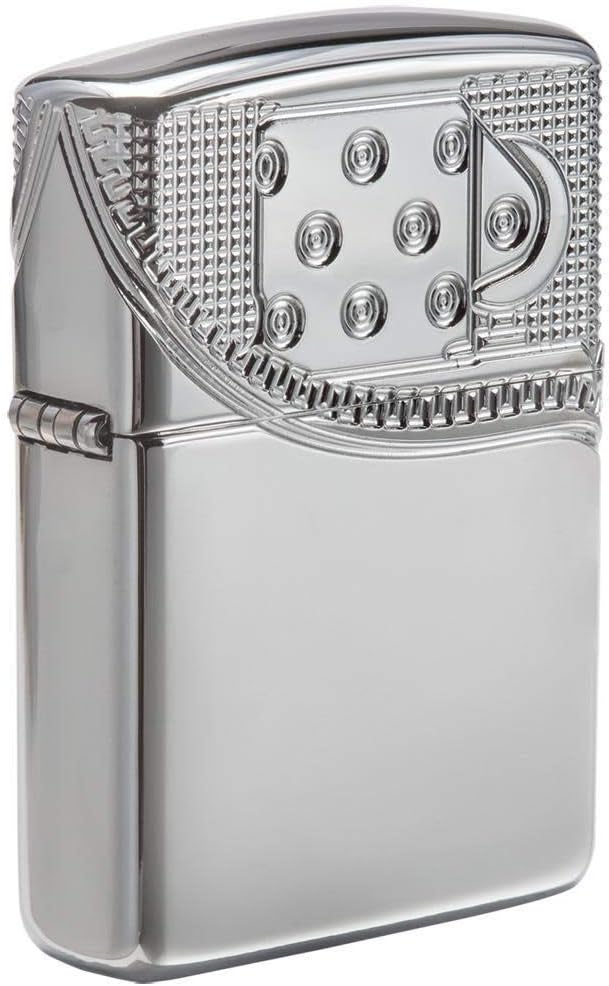 Zippo Zipper Design Pocket Lighter, Chrome, One Size