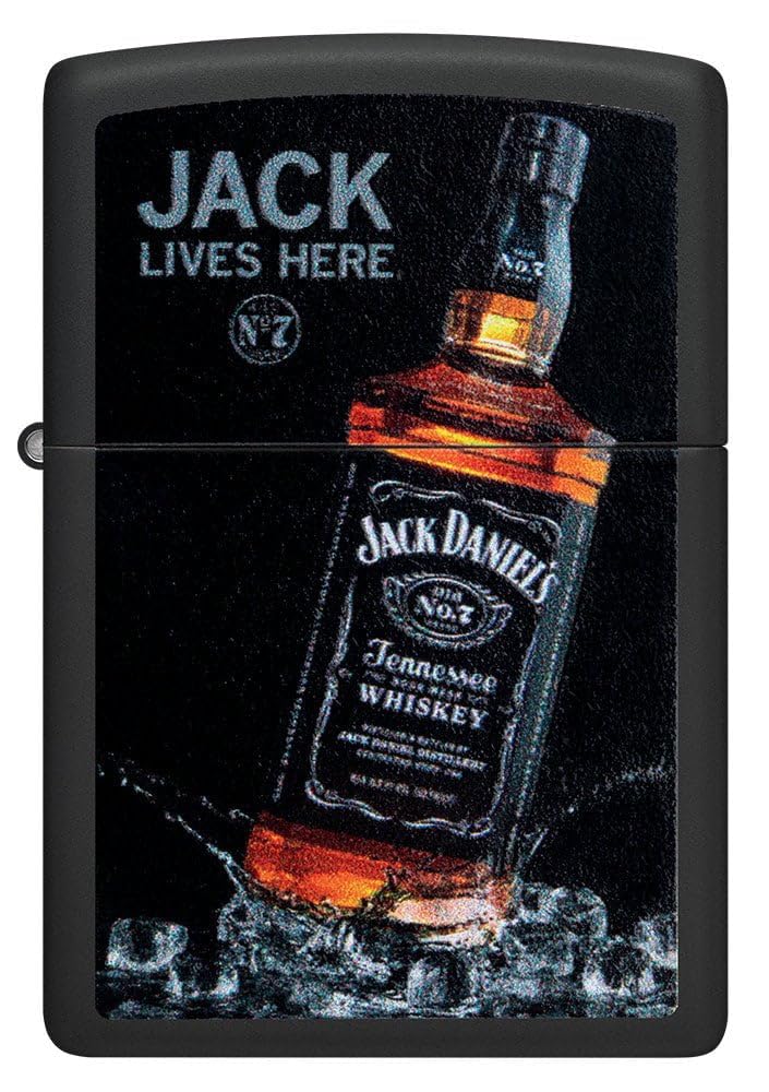Custom Personalized Zippo Jack Daniel's Classic Windproof Lighter Free Engraving (Gold EB)