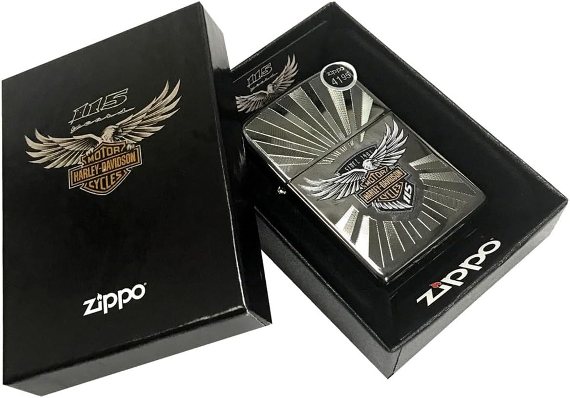 Personalized Zippo Harleey-Daviddson Windproof Oil Lighter Engraving - Christmas, Halloween & Valentines Day Gift (29556)
