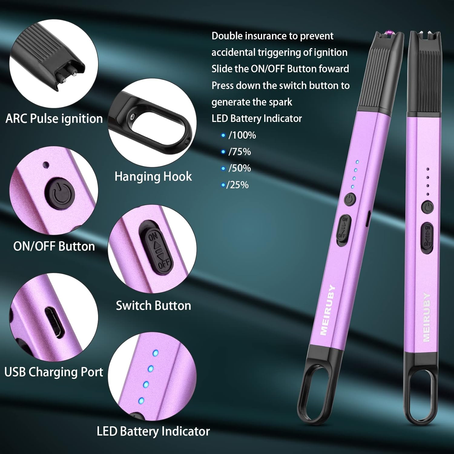 Lighter Stocking Stuffers for Adults Women Wife Mom, Electric Candle Lighter for Women Mom Candle Lover Christmas Birthday Present Ideas Gifts for Women Mom, Cool Gadgets for Women Men 2024